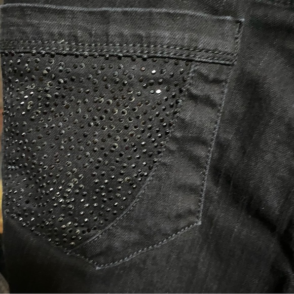 DKNY Black Bling Pockets Jeans 12 - Picture 4 of 5